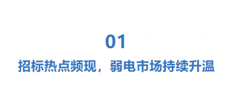弱电行业迎来爆发期：招标密集落地，国产替代加速